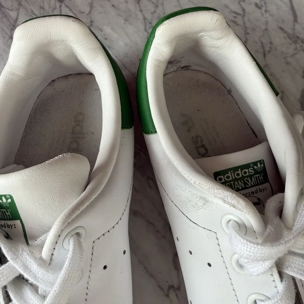 Adidas Men’s Stan Smith Sneakers White M20605 Tennis Leather Low Top Lace Up 10